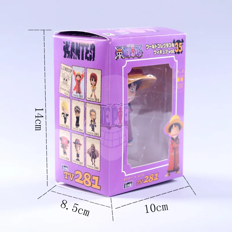 2018 new one piece 8pcs/set pvc action figure Q Luffy Ace Law Nami Doflamingo Smoker collection gift model toys | Игрушки и хобби