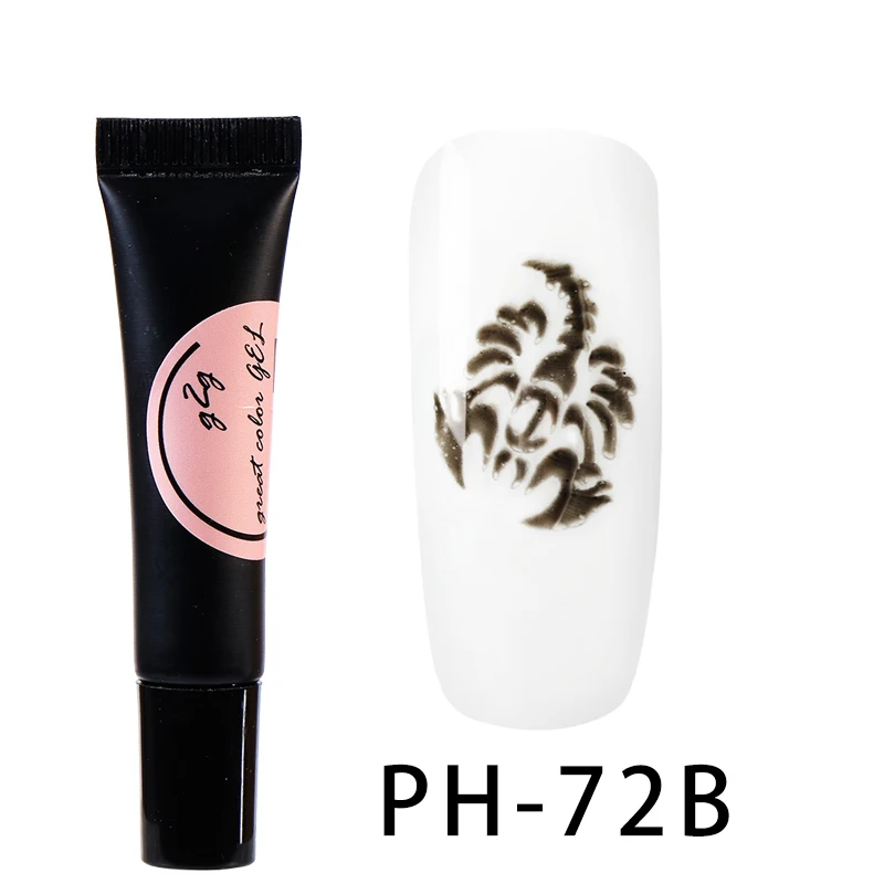 PH-72B Гель-лак для ногтей Girl2girl дизайн ногтей штамп гель УФ-гель для ногтей долговечный блестящий гель высокого качества Официальный магазин - Цвет: PH-72B