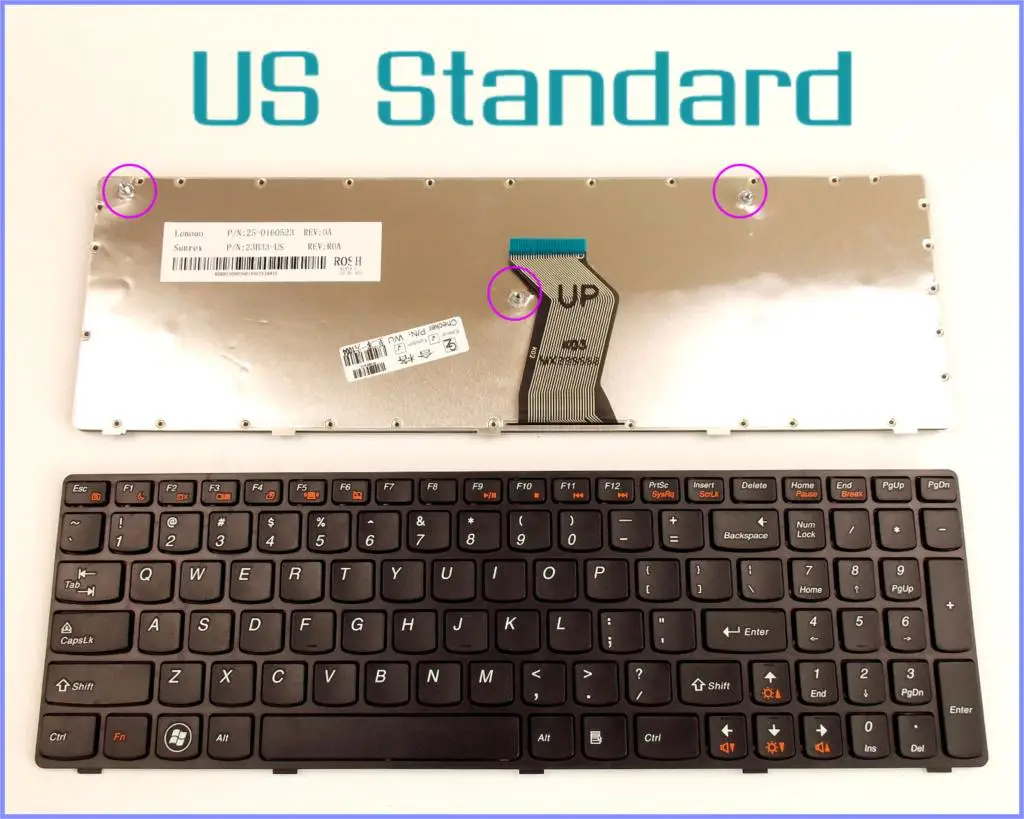 

Английская версия клавиатуры для LENOVO IdeaPad G560A G560L G560 G 560 G565 0679, ноутбук с рамкой