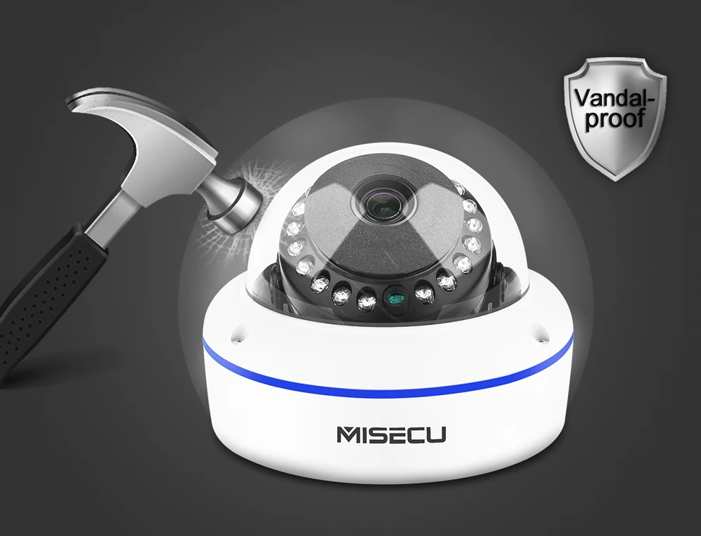MISECU 8CH 1080P POE NVR, комплект, камера безопасности, система видеонаблюдения, внутренняя запись звука, IP купольная камера P2P, комплект видеонаблюдения