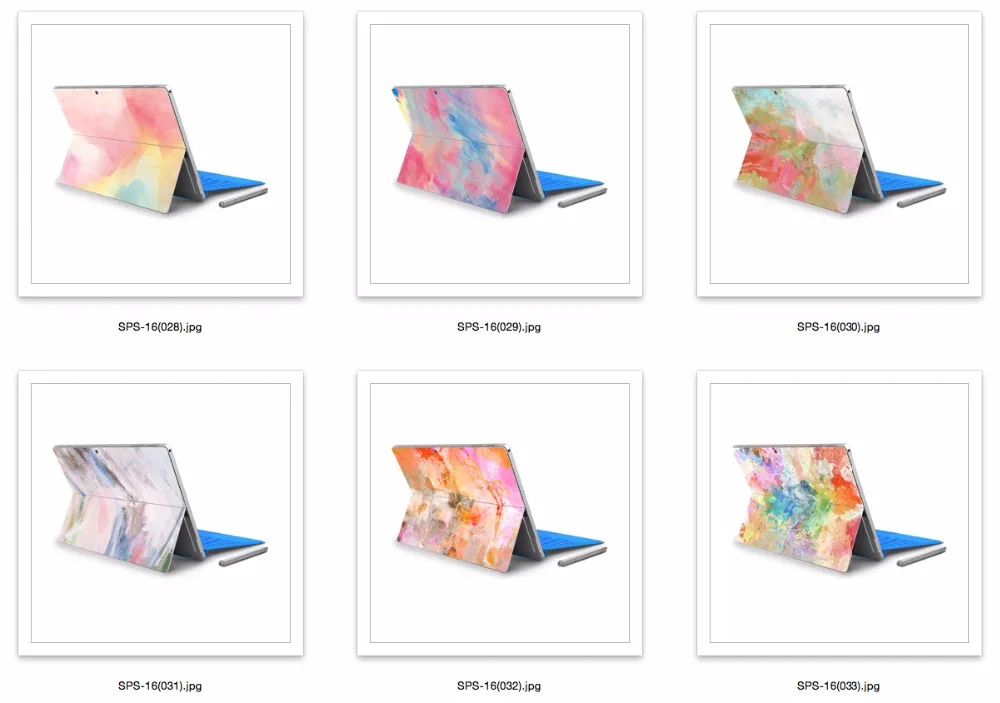 GOOYIYO-для Micro Surface Pro 4 5 виниловая наклейка на заднюю панель Полная наклейка на планшет с геометрическим принтом, кожный чехол, логотип, вырезанный