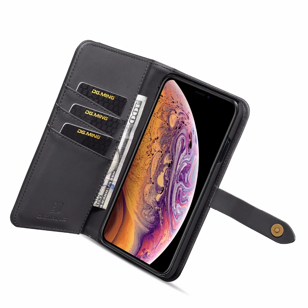DG. MING роскошный брендовый Ретро чехол для телефона из натуральной кожи iPhone X/Xs/Xr/Xs