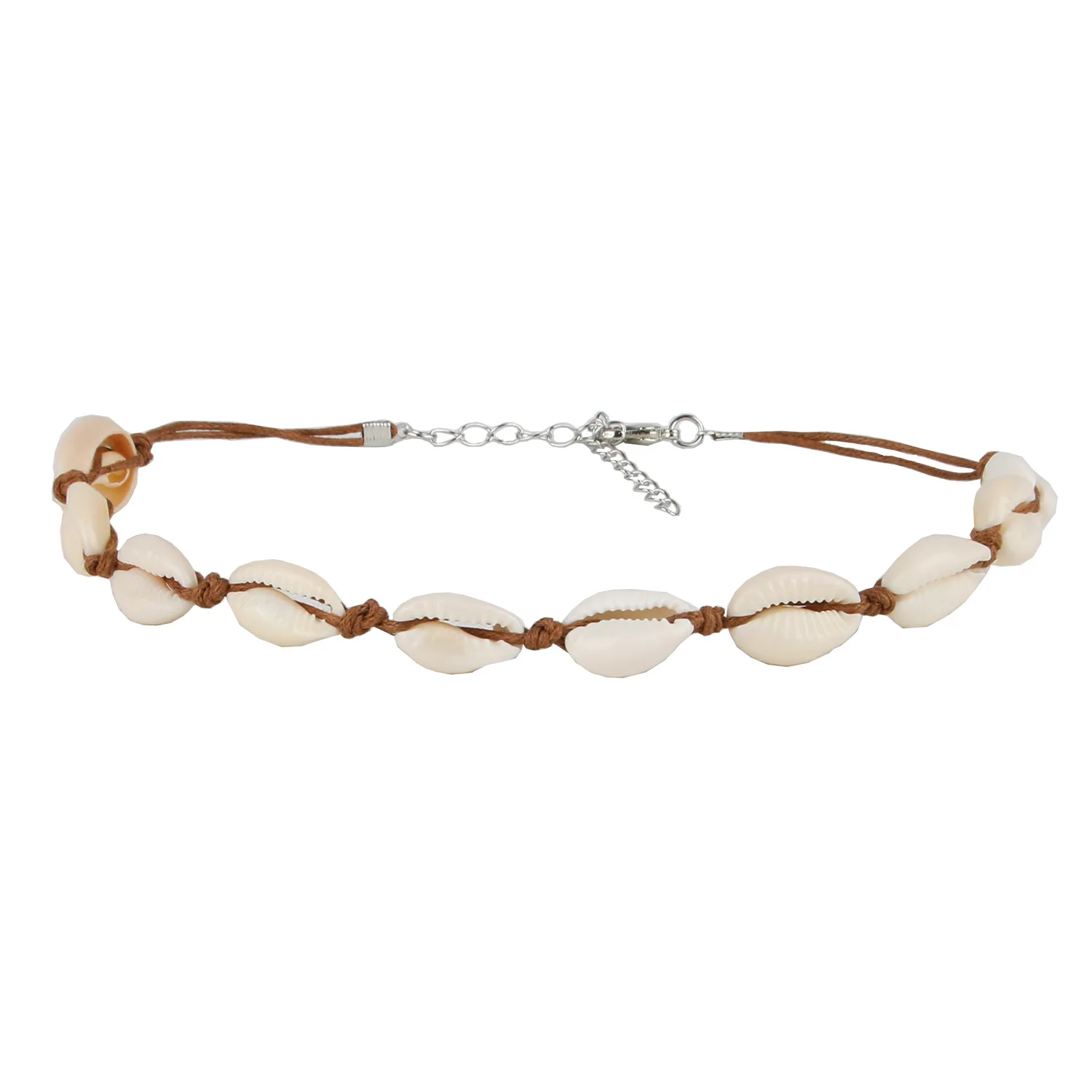 Ожерелье Boho Seadog Женское из натуральных ракушек простое ожерелье шоколада