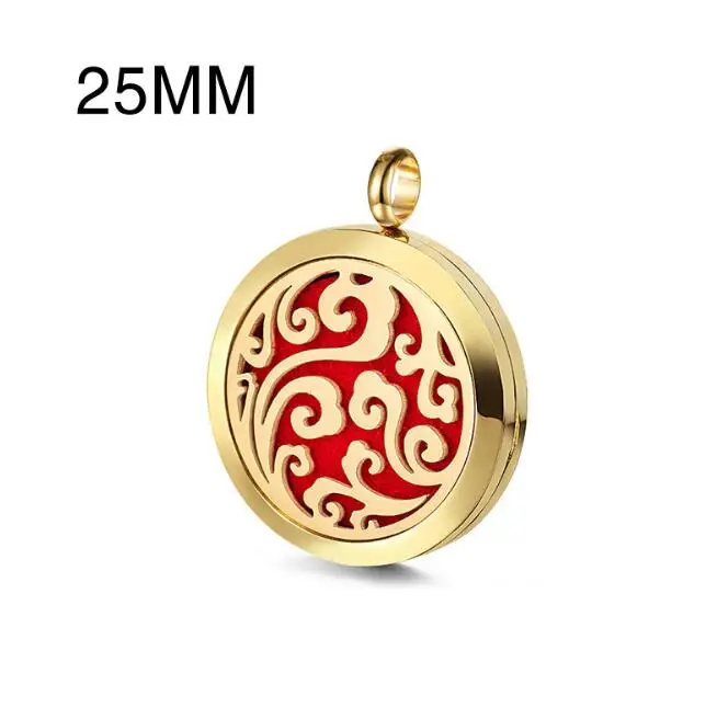 A 4 Освежитель воздуха из нержавеющей стали с пустотелым узором, освежитель воздуха, ароматерапия, эфирное масло, ожерелье, подвеска - Окраска металла: A 4