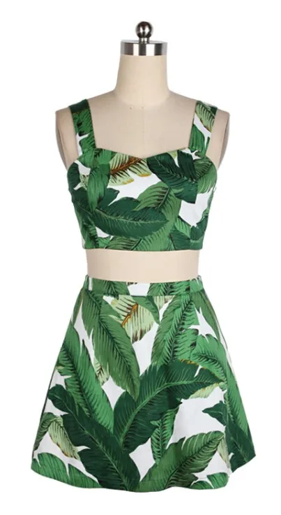 Женский винтажный комплект из 2 предметов хлопковая короткая трапециевидная