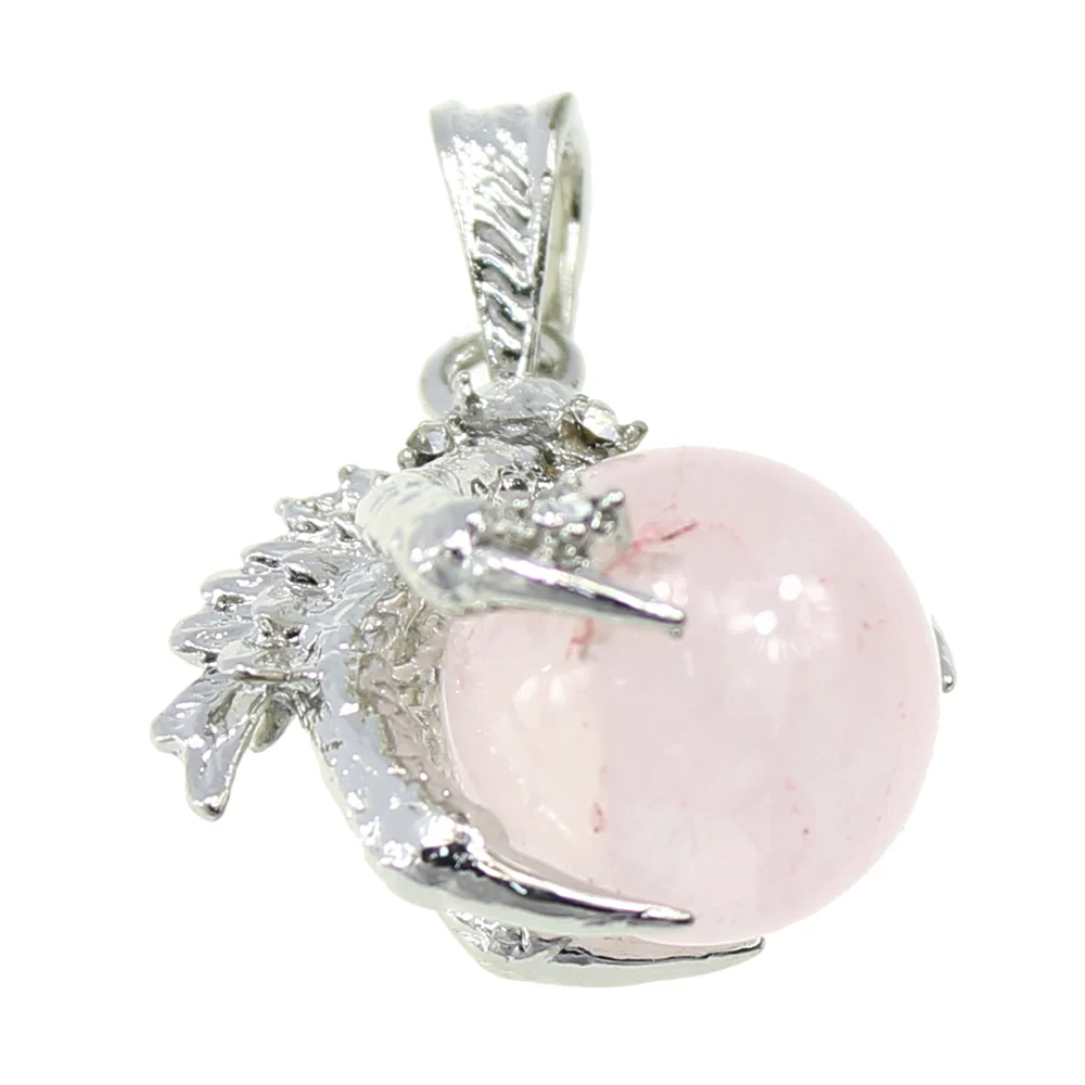 Подвеска Стразы в виде когтя дракона с натуральным драгоценным камнем набор