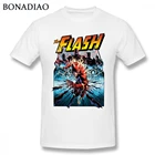Футболка мужская с 3D-принтом DC Comics Hero The Flash Speed Force, уличная одежда в стиле Харадзюку, рубашка для мальчиков