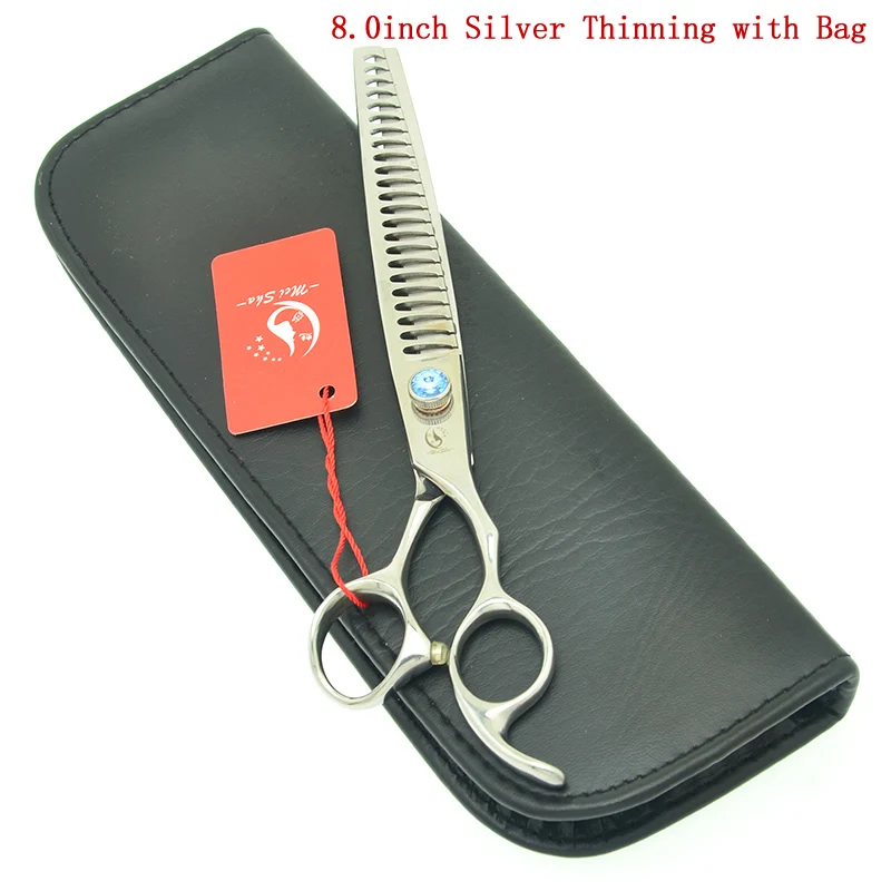HB0136 S With Bag Meisha 8,0 дюймов ножницы для ухода за животными Япония 440C рыбья кость 22 зубы Уход за собакой ножницы для стрижки кошек животных машинки для стрижки волос HB0136 - Цвет: HB0136 S With Bag