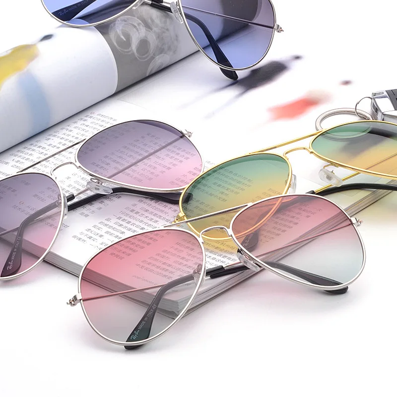 Очки солнцезащитные унисекс без оправы брендовые дизайнерские очки с градиентом
