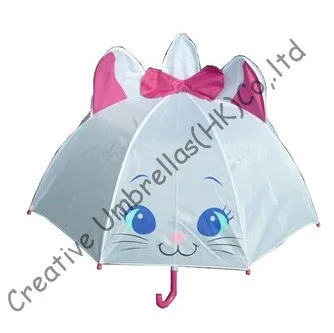 Детский зонт с животными мультяшный дизайн авто открытие. 8 мм стальной вал и