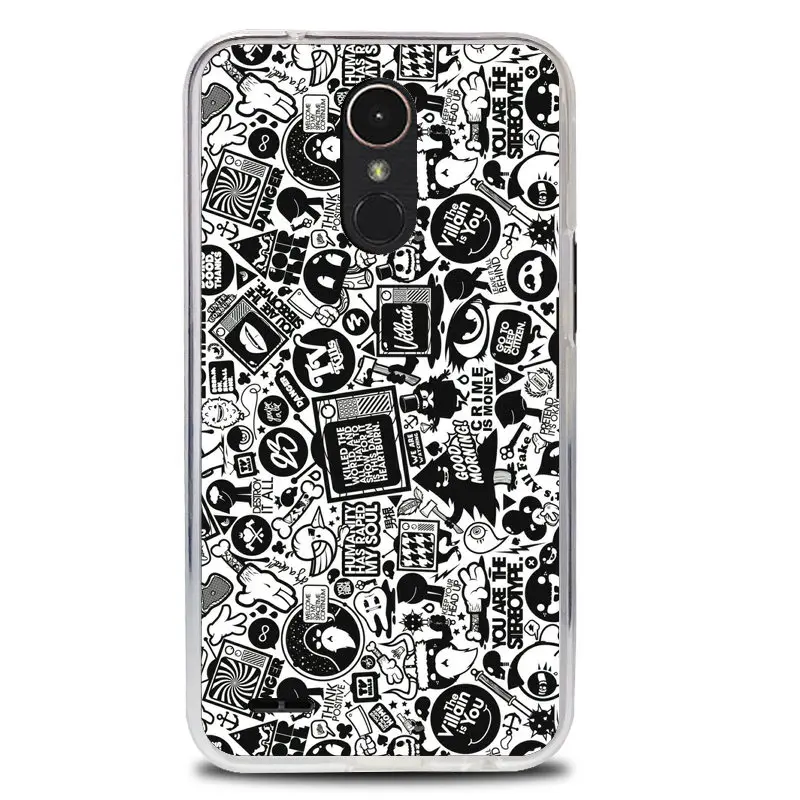 Soft Silicone Cover Case For LG K10 2017 M250N M250 X400 Fashion Cute Cartoon Painting LV5 5.3&quot |