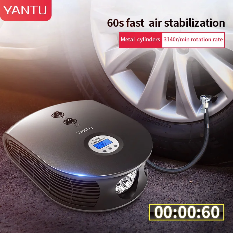 Цифровой Воздушный компрессор 12 В цифровой дисплей воздушный Электрический для