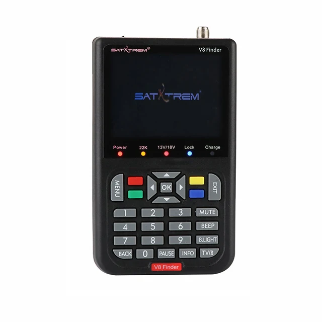 V8 Finder-Black DVB-S2 V8 Finder HD цифровой спутниковый Finder W SatFinder MPEG2 MPEG4 с батареей 3000 мА FTA Sat finder - Цвет: V8 Finder-Black