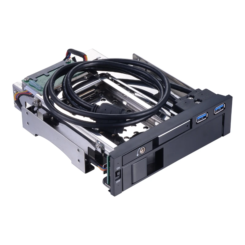 Алюминиевый корпус Uneatop 3,5 дюйма sata чехол для жесткого диска sata Корпус для жесткого диска 5,25 дюйма корпус для жесткого диска - Цвет: ST7223UB