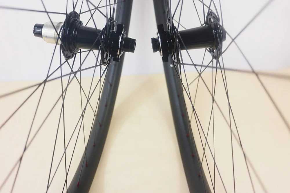 27.5er/29er Tubeless ready 40mm x 30mm MTB bike wheelset 32 spokes 650b Thru axel all mountain AM DH carbon wheels | Спорт и
