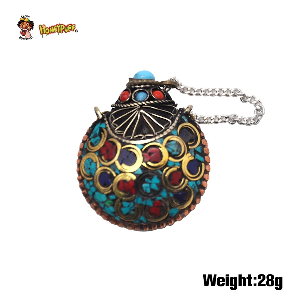 HONEYPUFF деликатный Тибетский Коралл драгоценный камень латунь ложка табак бутылка