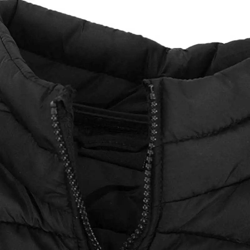 ZOGAA 2019 Casual Cotton Men Down Vest Male Sleeveless Stand Collar Warm Jacket Men's Coat Black Grey | Мужская одежда
