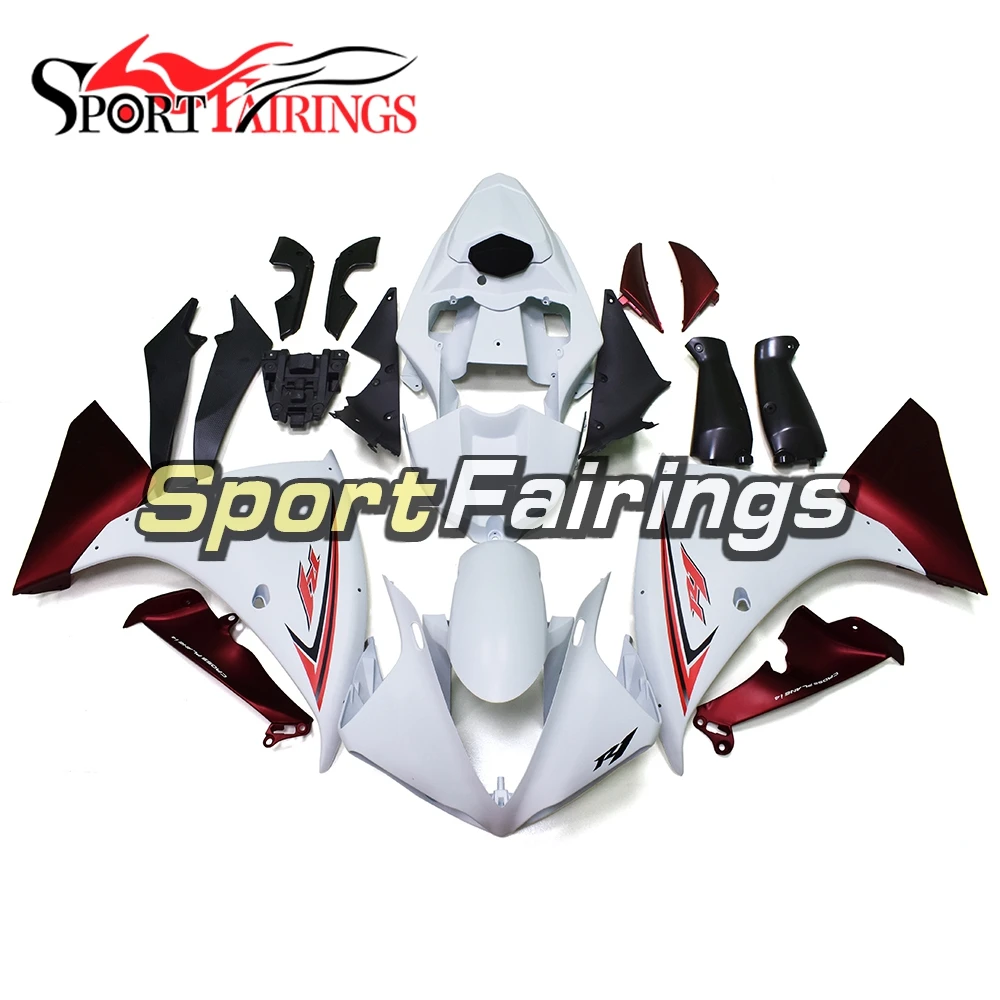 

Complete ABS Fairings For Yamaha YZF1000 R1 2009 YZF-R1 2009 ABS Plastics Motorcycle Full Fairing Kit Cowling White Red Hulls