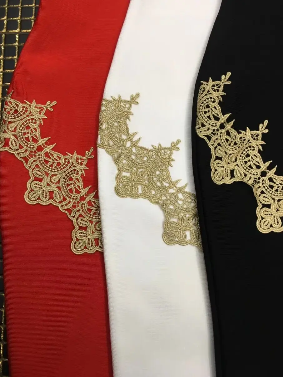 2018 Новое Поступление Женское Сексуальное Кружевное белое черное красное платье