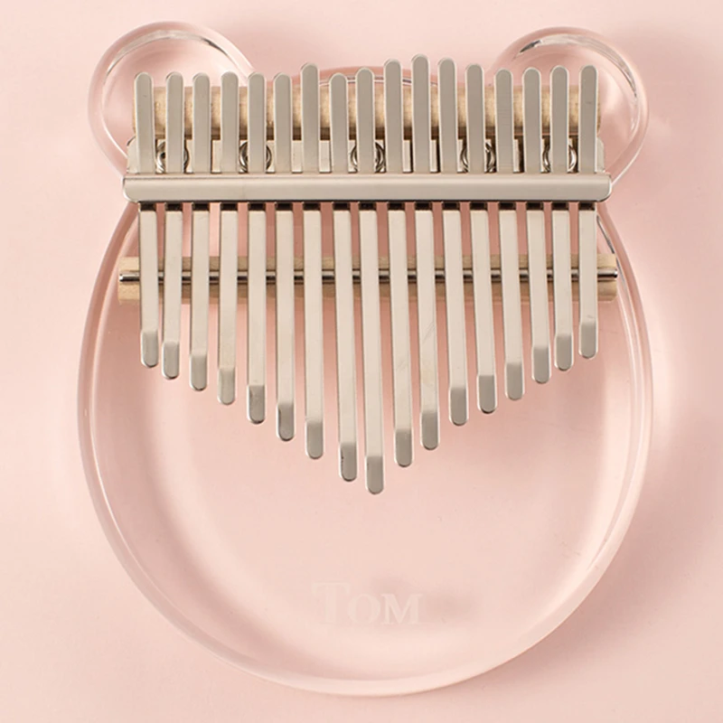 TOM Acrylic Kalimba Thumb Piano with 17 Keys Transparent Animal Model Crytal Clear Cartoon Shape Integrated Molding | Спорт и