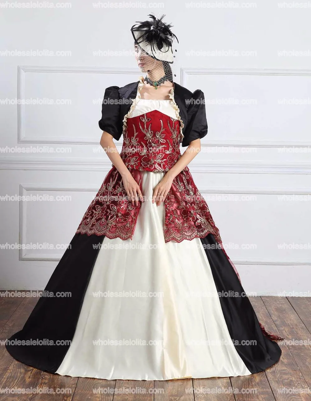 Грузинский 18thc Мария Антуанетта день суд платье Rococo и Carnivale платья стимпанк в