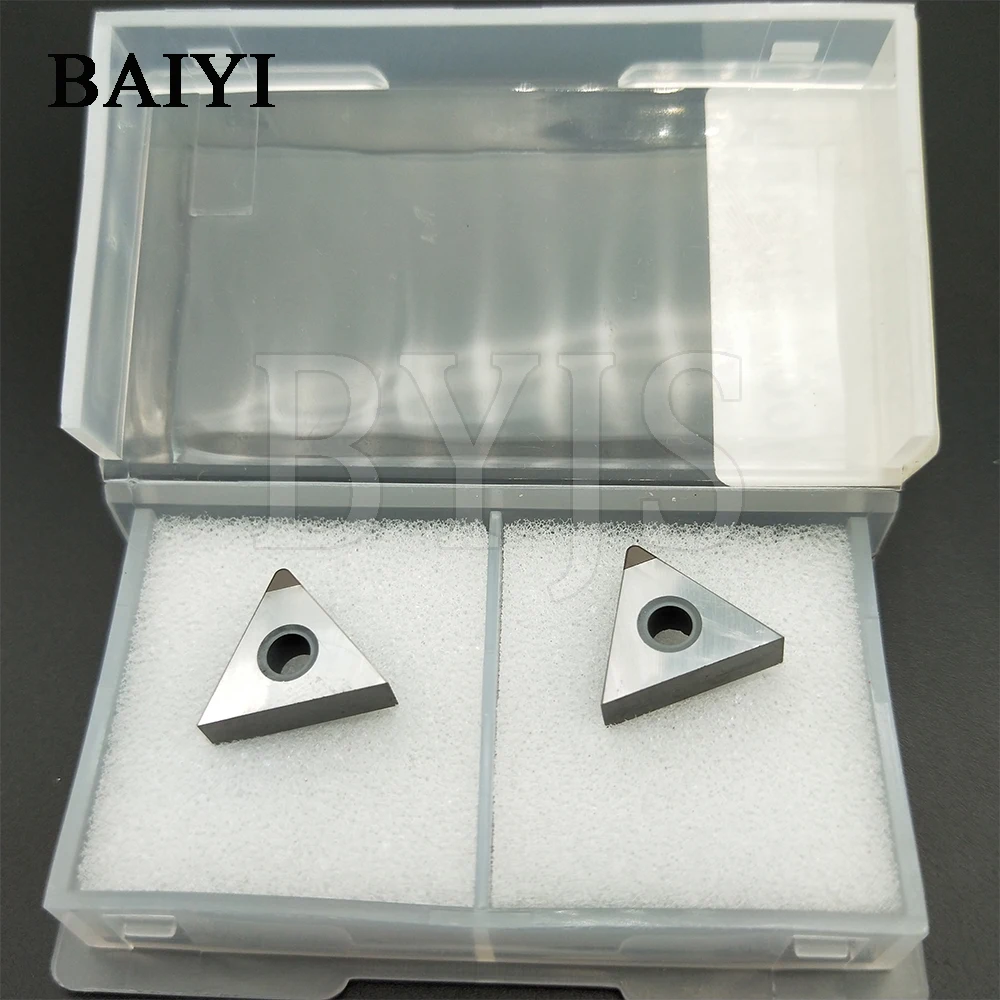 

2pcs TNMG160404 CBN TNMG160408 CBN diamond insert soldered carefully insert lathe Knives for CNC blades