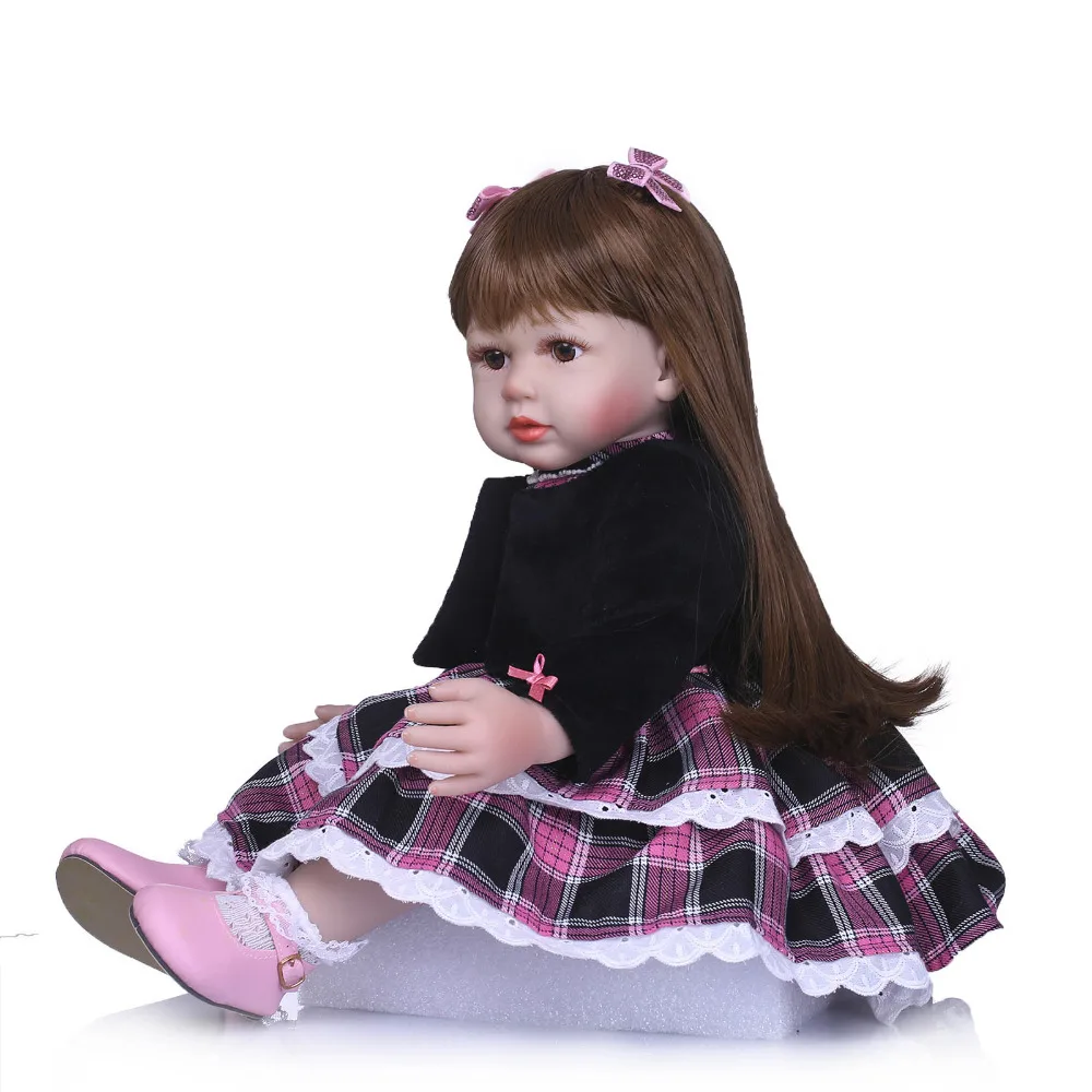 Nicery 23 24 дюймов 58 60 см Bebe Кукла реборн Мягкий Силиконовый мальчик девочка игрушка