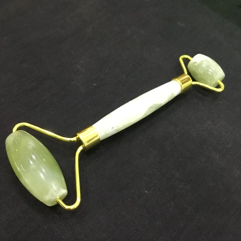 

Beauty Natural Jasper stone face roller pink Rock crystal Massager