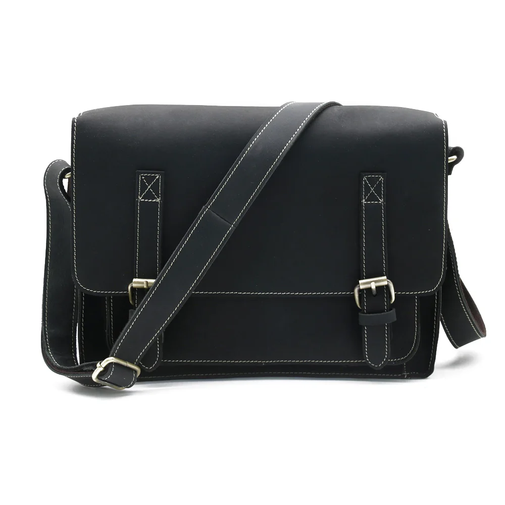 Для мужчин сумки пояса из натуральной кожи Birfecase портфели плеча через плечо мода