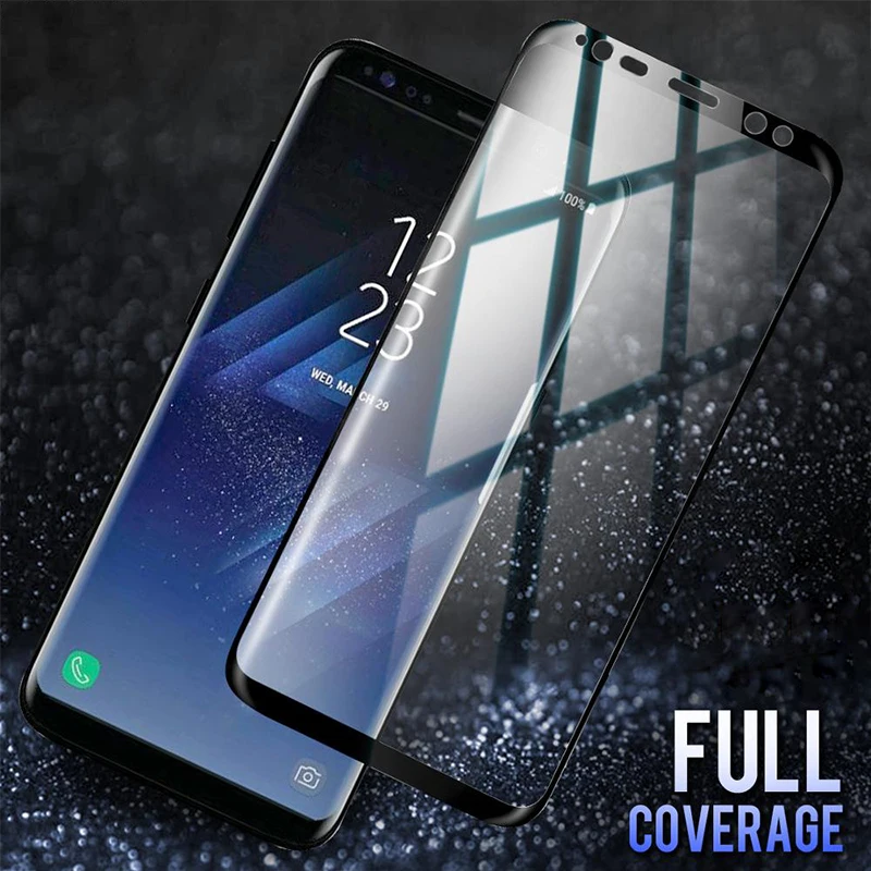3D закаленное Стекло для samsung Galaxy S9 S8 плюс S7 S6 край Полный изогнутый прозрачный Note 8