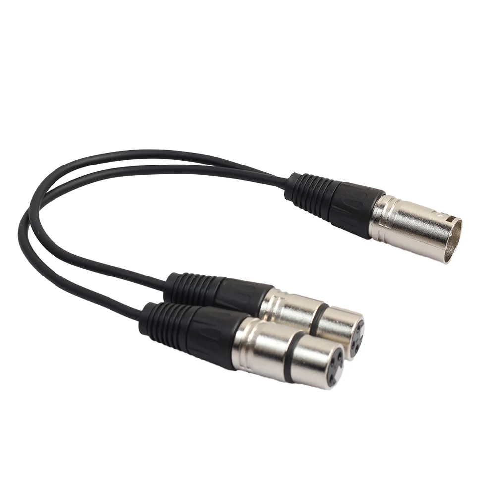 0 34 м/1.1FT XLR 3-контактный штекер на 2 гнездовой разъем Удлинительный кабель для