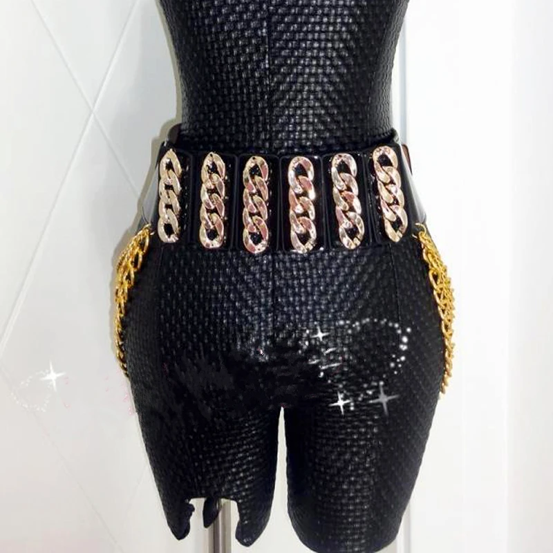 Европа Преувеличение модная обувь для ночного клуба Модные кисточкой поясные