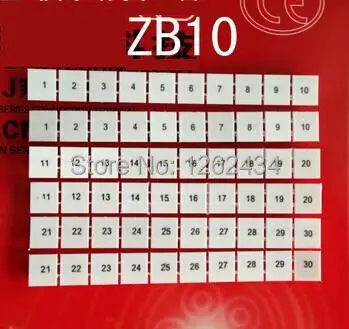 

ZB10 with the word printing type markers UK10N, with the number.