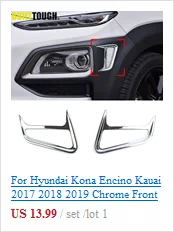 Для hyundai Kona Encino Kauai хромированная нижняя отделка багажного отделения ручка для межкомнатных дверей Ручка с покрытием литье украшения
