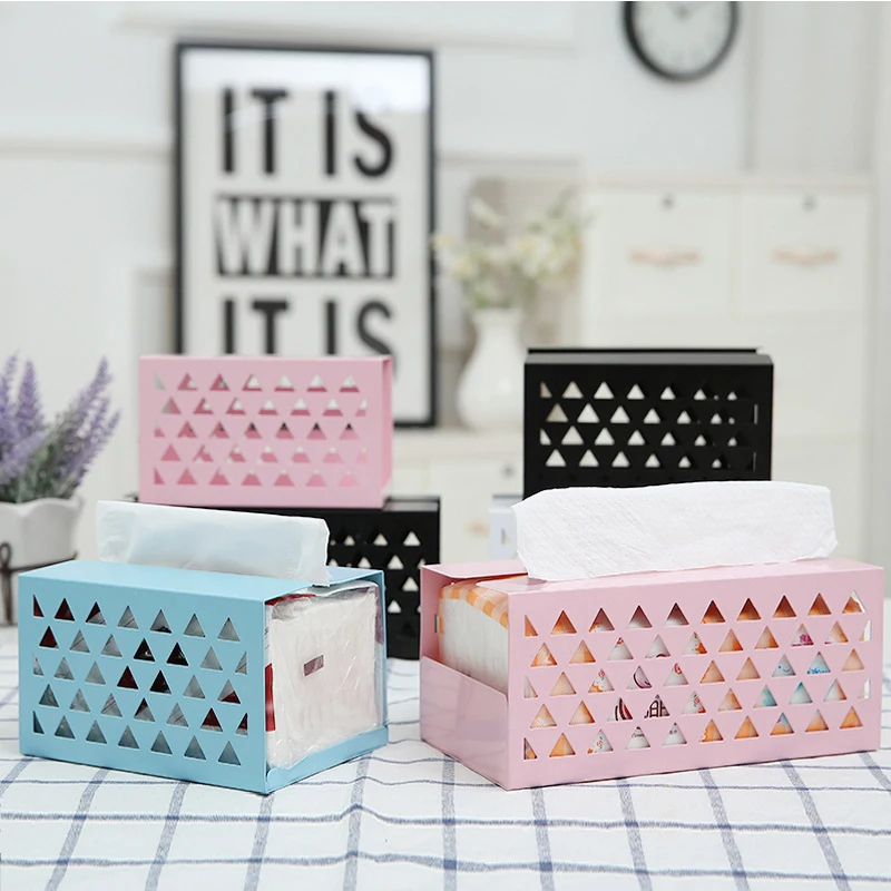 Многофункциональные кованые ящики для хранения салфеток органайзер дома