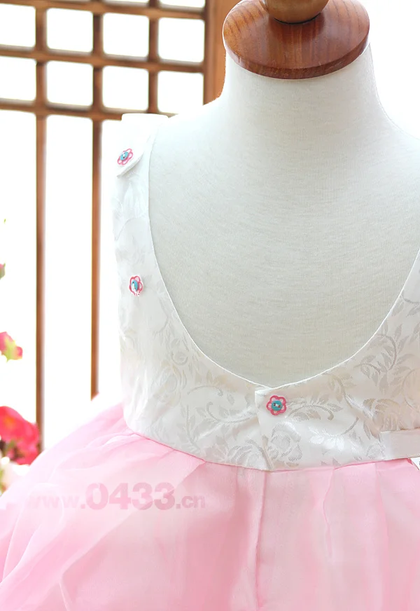 Girls Tutu Dress Princess Flower Girl Wedding Birthday Party Kids Dresses Korea Traditional Hanbok for Children |