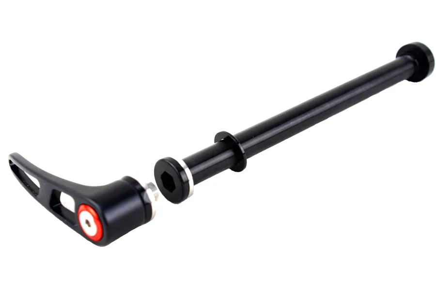 with removable lever Заднее колесо через ось 12x142 MTB дорожный велосипед шампуры 12 мм Шаг резьбы 1,5 длина 168 мм ось QR поставляется с фиксатором 142*12 мм - Цвет: with removable lever