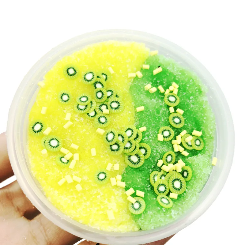 60 мл Лизуны в виде фруктов пушистый слизи облако Slime Лепка клей Slimes игрушка Лизун