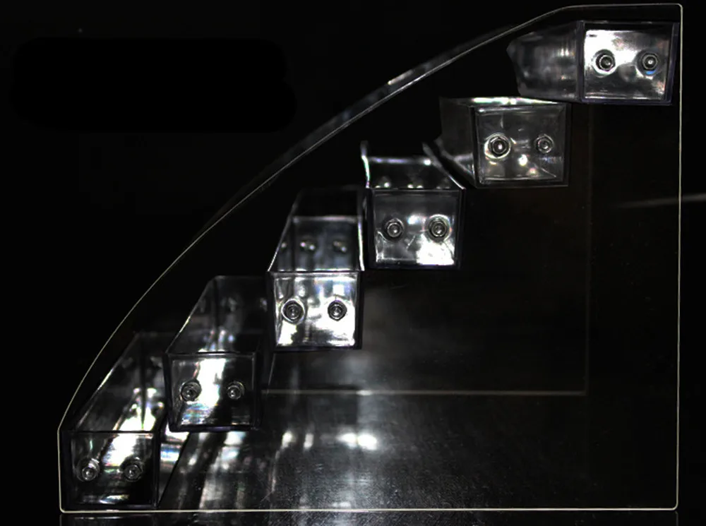 Прозрачный акриловый Органайзер для макияжа 6 ярусов подставка ювелирных