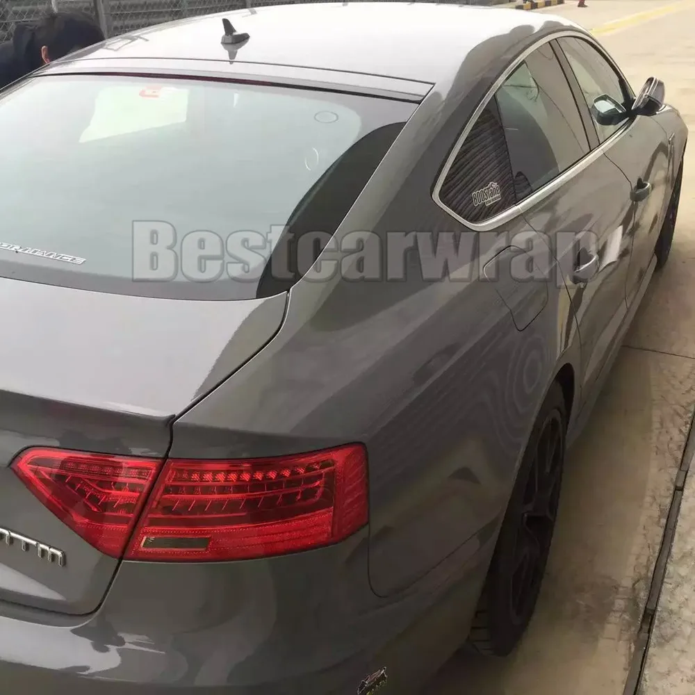 3 Слои серый Nardo High Gloss автомобильная пленка для всего тела охватывающих кожи