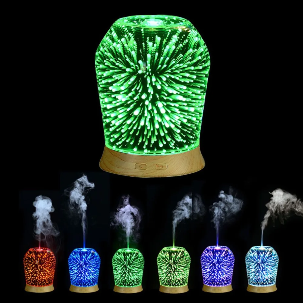 3D 100 мл humidEffect свет эфирное масло Арома диффузор Ультра тихий ультразвуковой