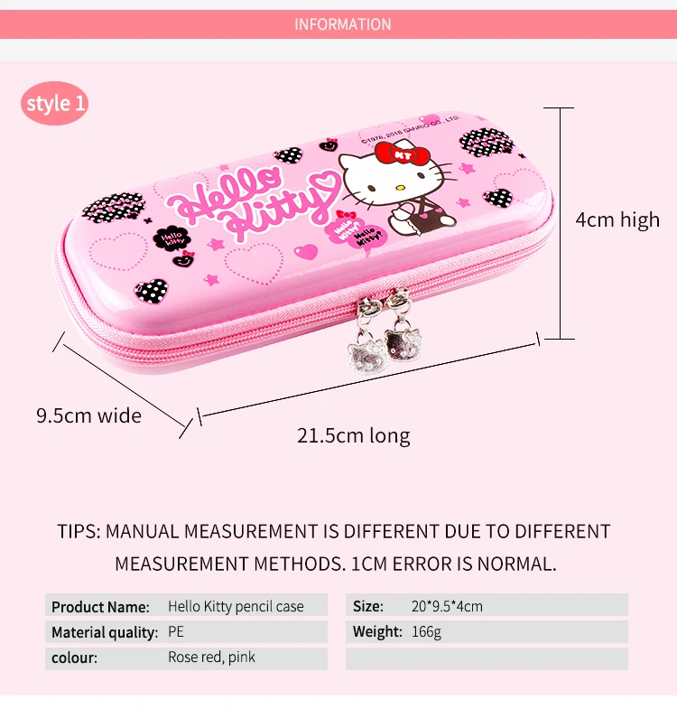 TOPSTHINK, большой вместительный, милый, Hello kitty, многослойный, принцесса, цвет, EVA, ПУ, школьный пенал, чехол для девочек, Kawaii, пенал