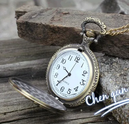 Бронзовый античный винтажный автомобиль 1903 узор кварцевые карманные часы