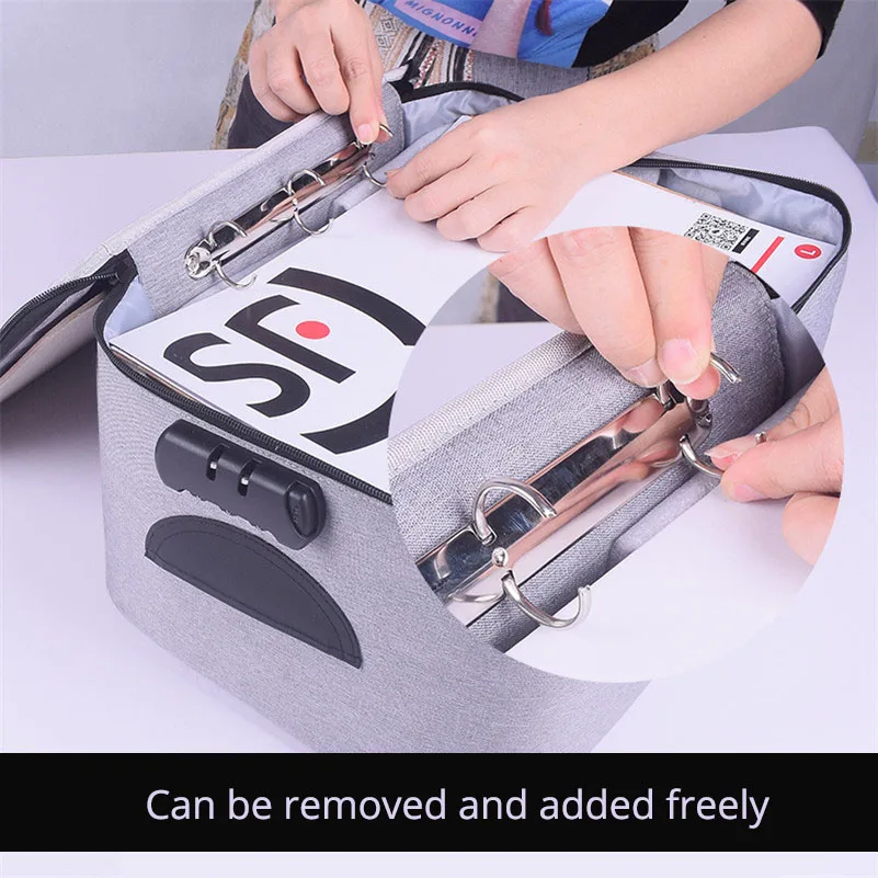 High Quality Large Capacity Document Storage Bag Box Waterproof Document Bag Organizer Papers Storage Pouch Travel File Bag