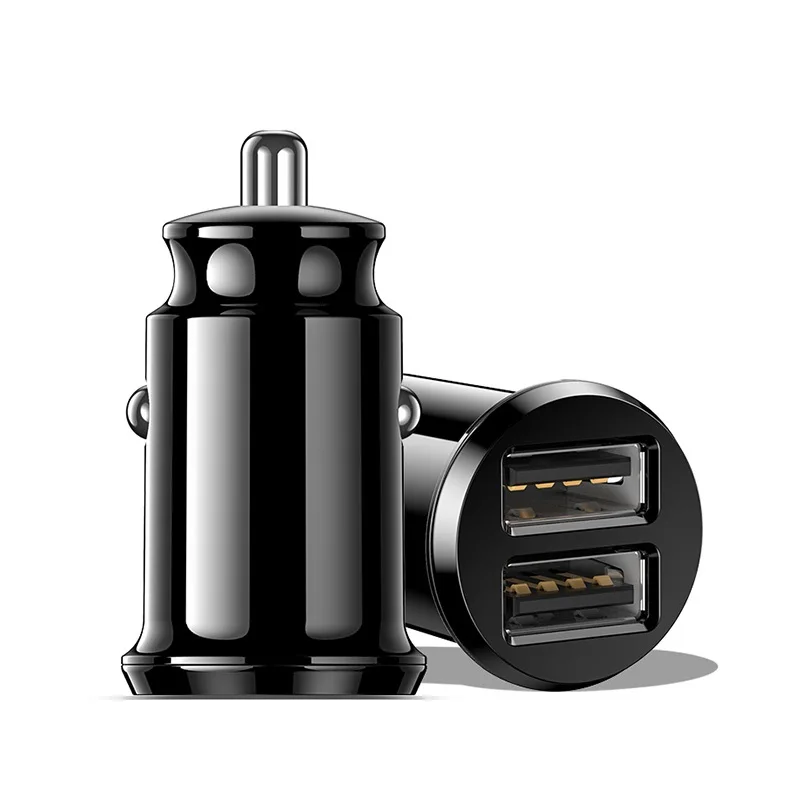 3.1A Black ZNP мини USB Автомобильное зарядное устройство для мобильного телефона планшета gps 3.1A быстрое зарядное устройство автомобильное зарядное устройство двойной USB автомобильный адаптер зарядного устройства для телефона в автомобиле - Тип штекера: 3.1A Black