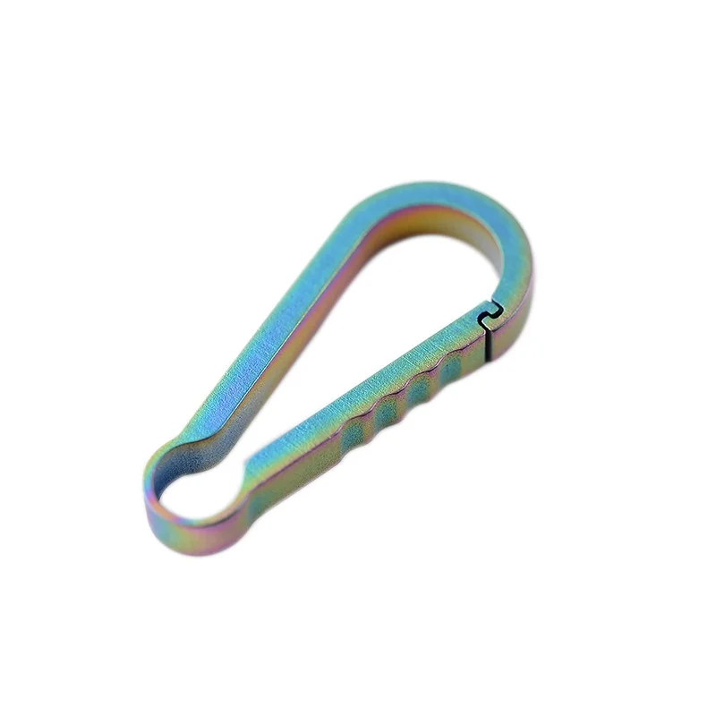 small colorful Открытый EDC титановый брелок для рюкзака Пряжка мини висячая Пряжка большой и маленький для 25 кг прочный креативный круглый дизайн загрузки - Цвет: small colorful