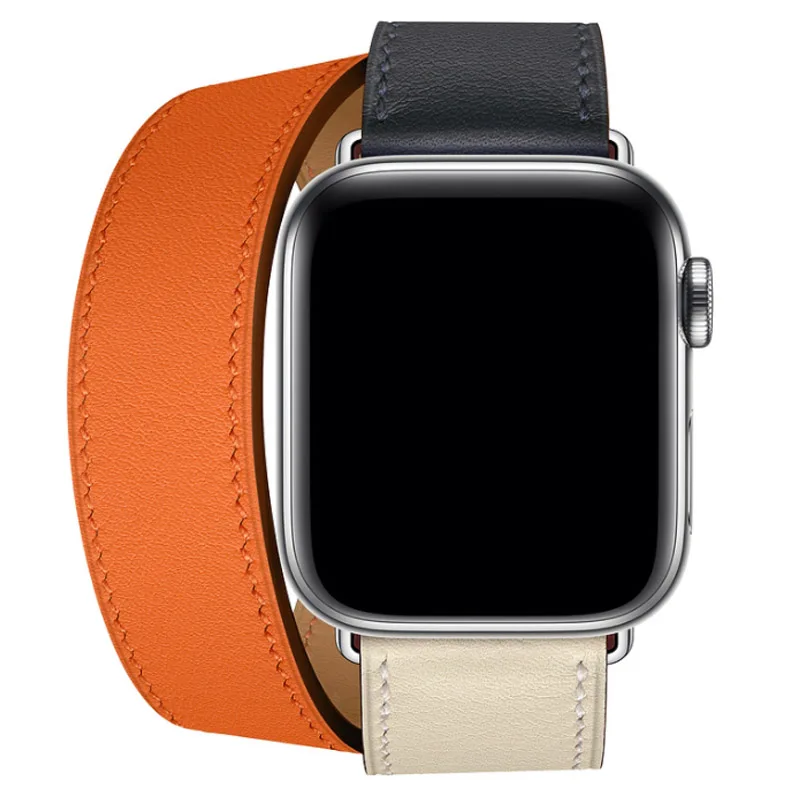 Новейший офисный кожаный ремешок для Apple Watch Series 4 из натуральной кожи herm запястье для Apple Watch 1 2 3 один тур ремешок для часов