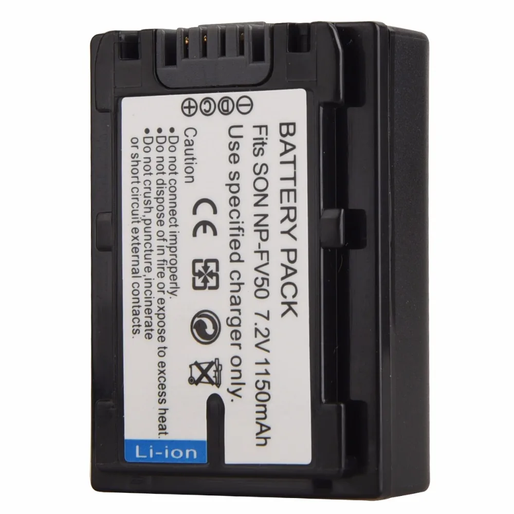 7 2 V 1150mAh перезаряжаемая батарея для Sony NP FV30 FV50 FV70 FV100|Цифровые аккумуляторы| |