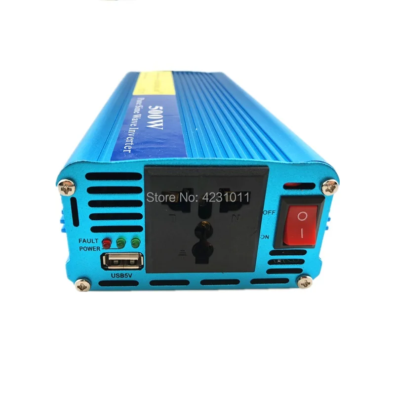 Home Car Power Supply DC12V to AC 220V/230V Pure Sine Wave Inverter 500w 12V 220V 230V | Inverters &amp Converters