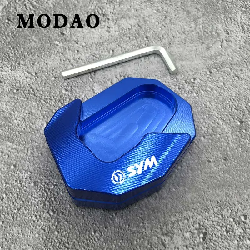 Blue Для SYM CRUISYM150 CRUISYM180 CRUISYM150 180 мотоциклетная подставка боковая пластина для расширения стойки - Цвет: Blue